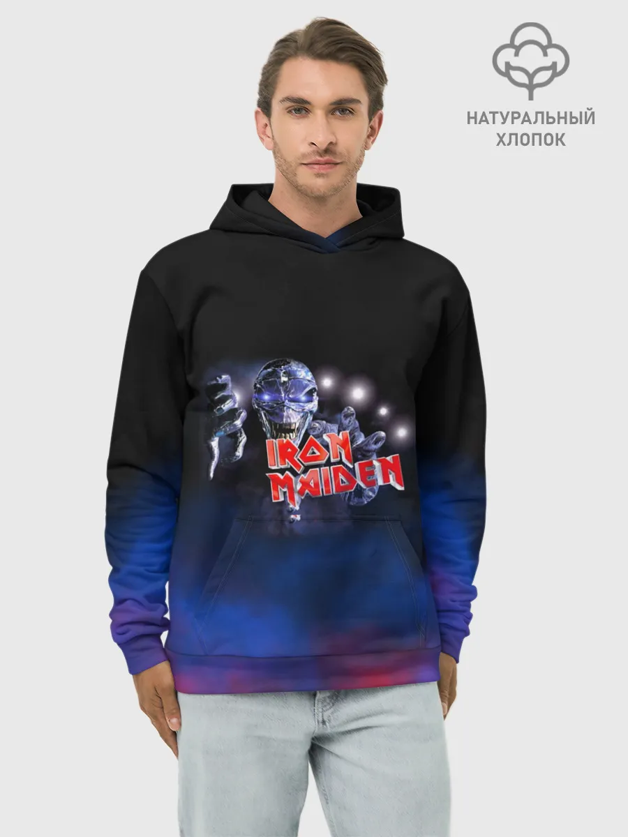 Худи мужской база хлопок / Iron Maiden