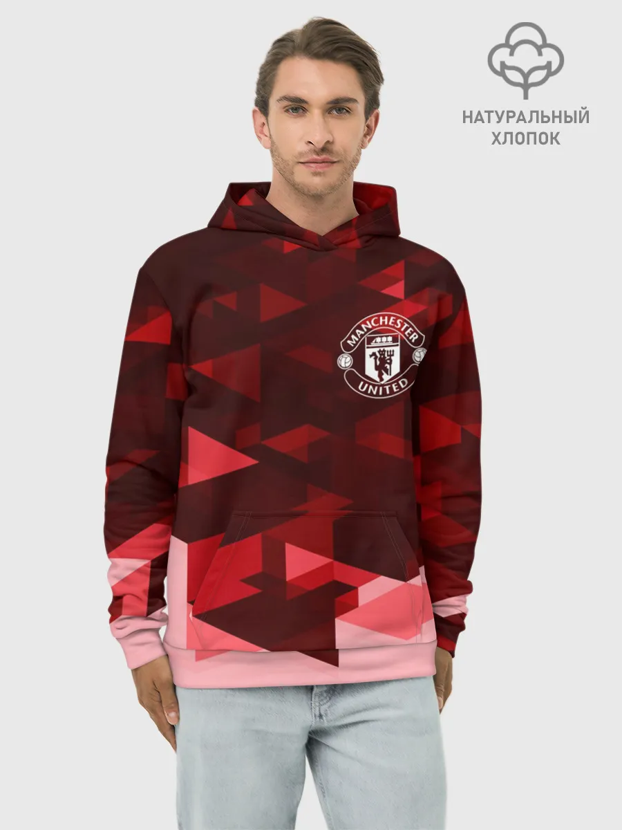 Худи мужской база хлопок / Манчестер Юнайтед