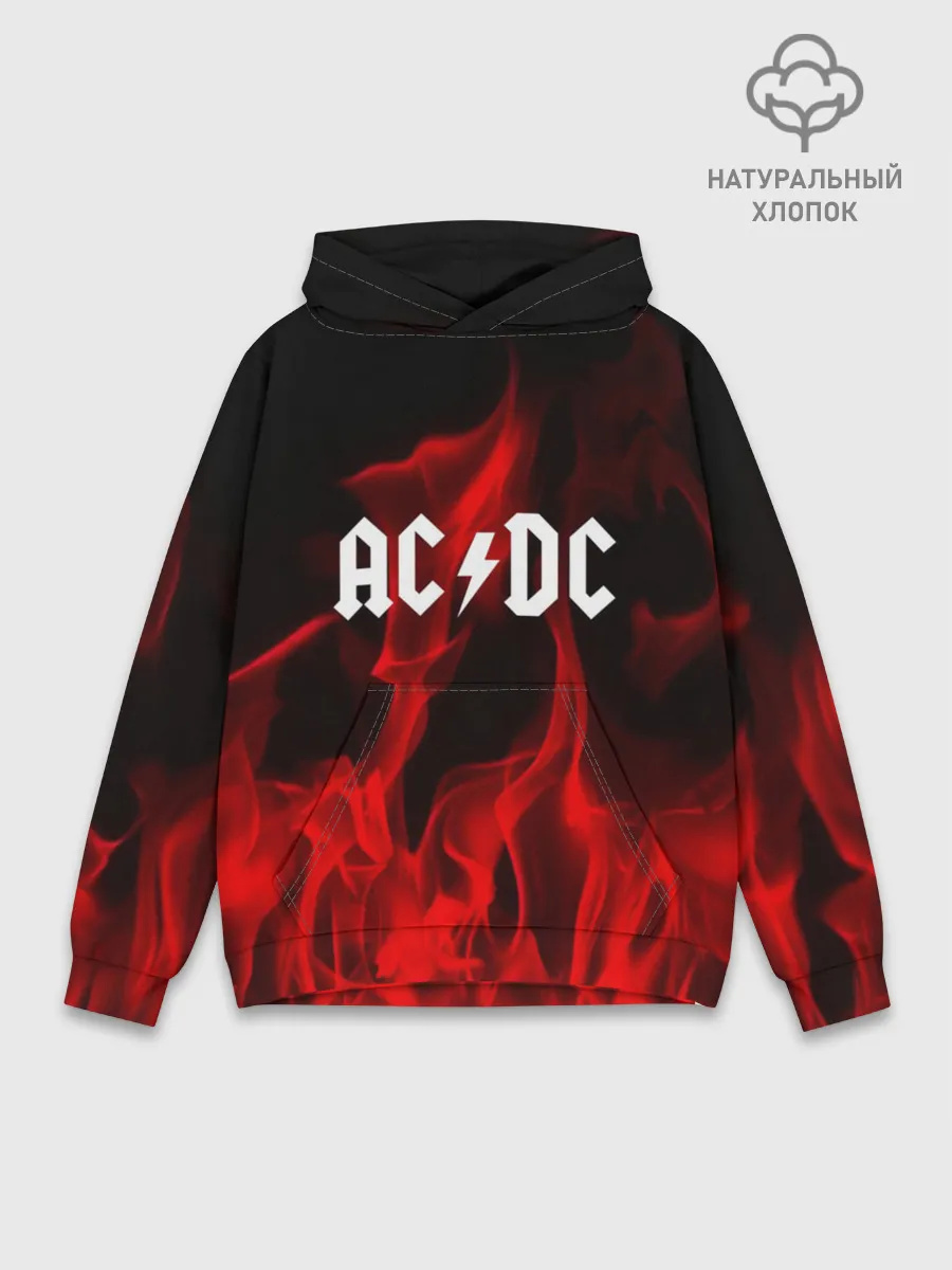 Худи мужской база хлопок / AC DC