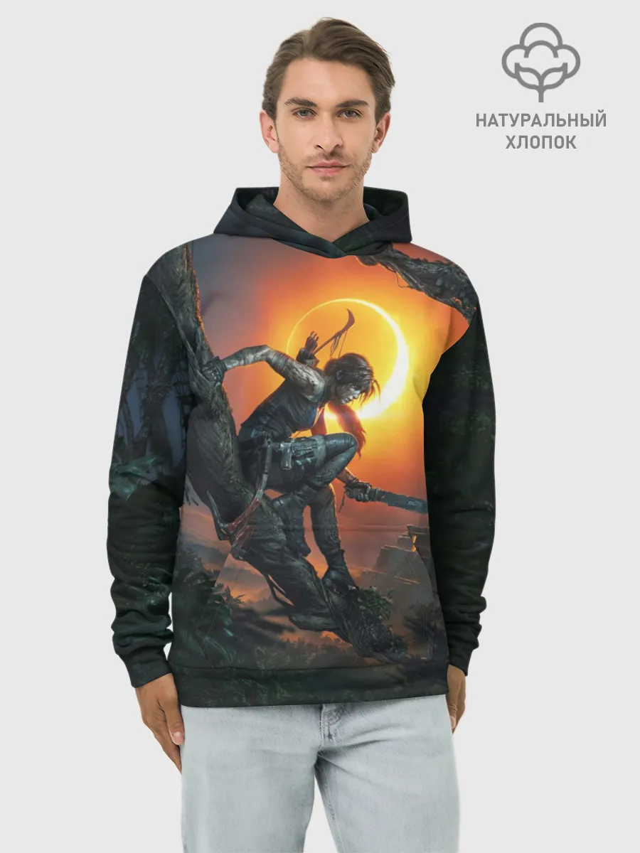 Худи мужской база хлопок / Shadow of the Tomb Raider