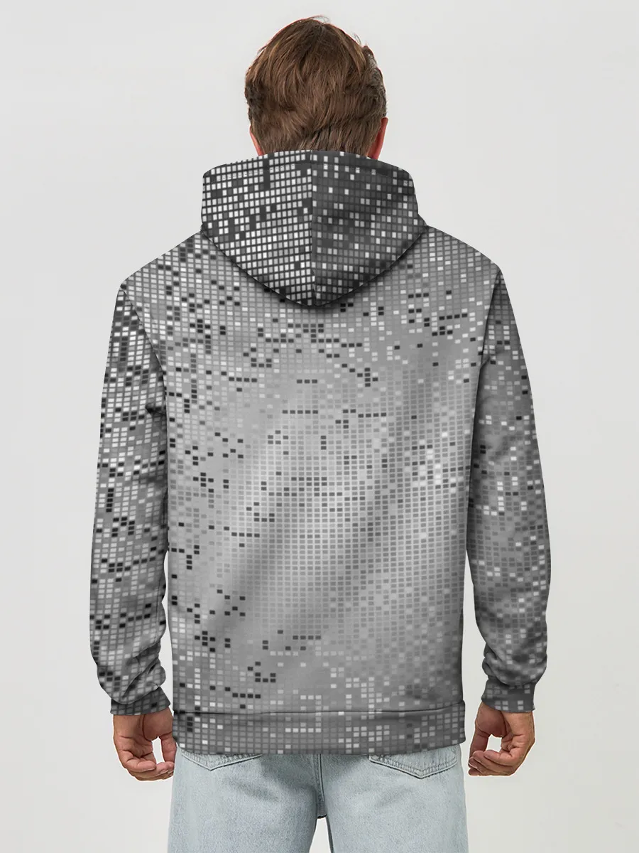 Худи мужской база хлопок / Манчестер Юнайтед Pixels