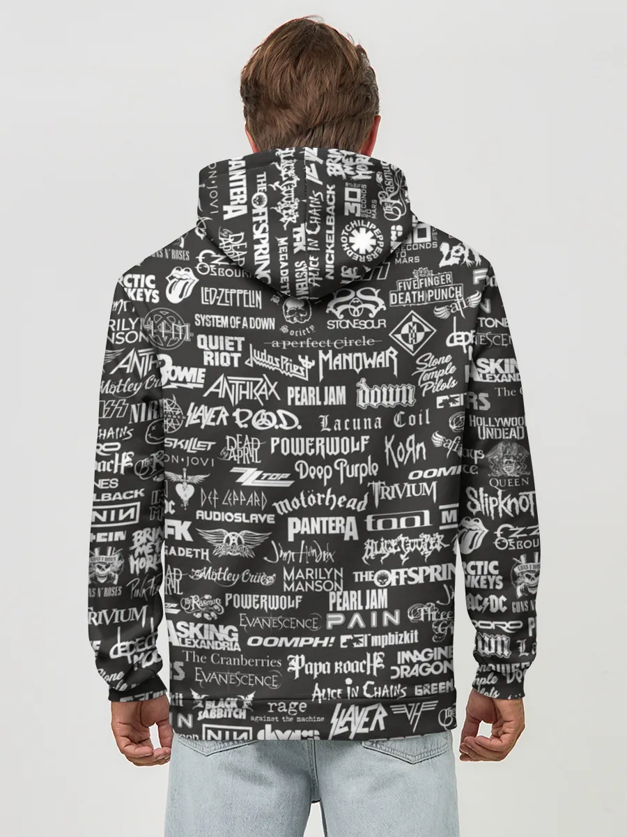 Худи мужской база хлопок / Rock Star