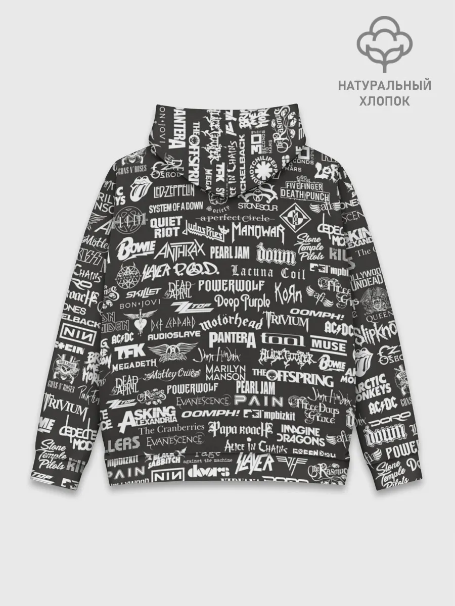 Худи мужской база хлопок / Rock Star