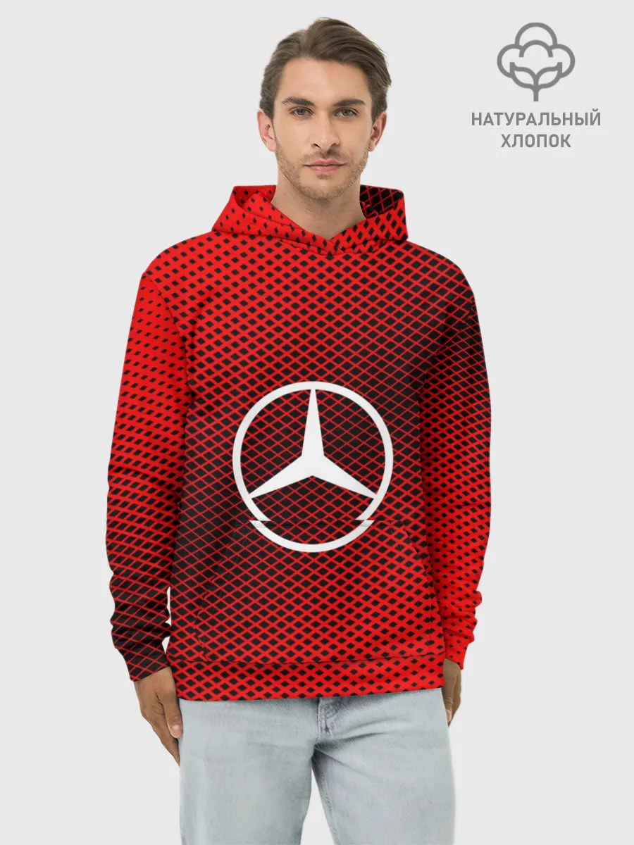 Худи мужской база хлопок / MERCEDES SPORT