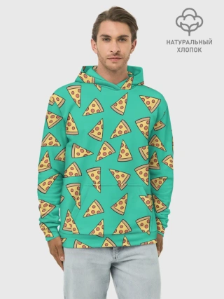 Худи мужской база хлопок / Pizza