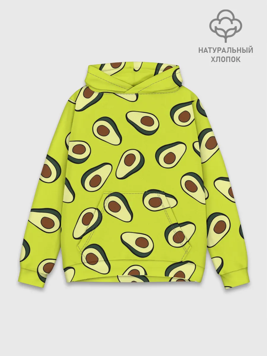 Худи мужской база хлопок / Авокадо