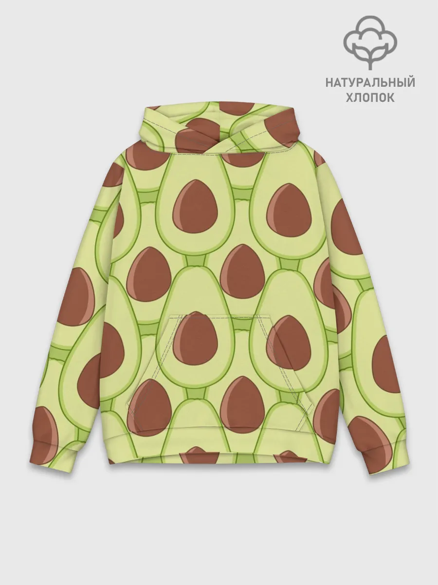 Худи мужской база хлопок / Авокадо