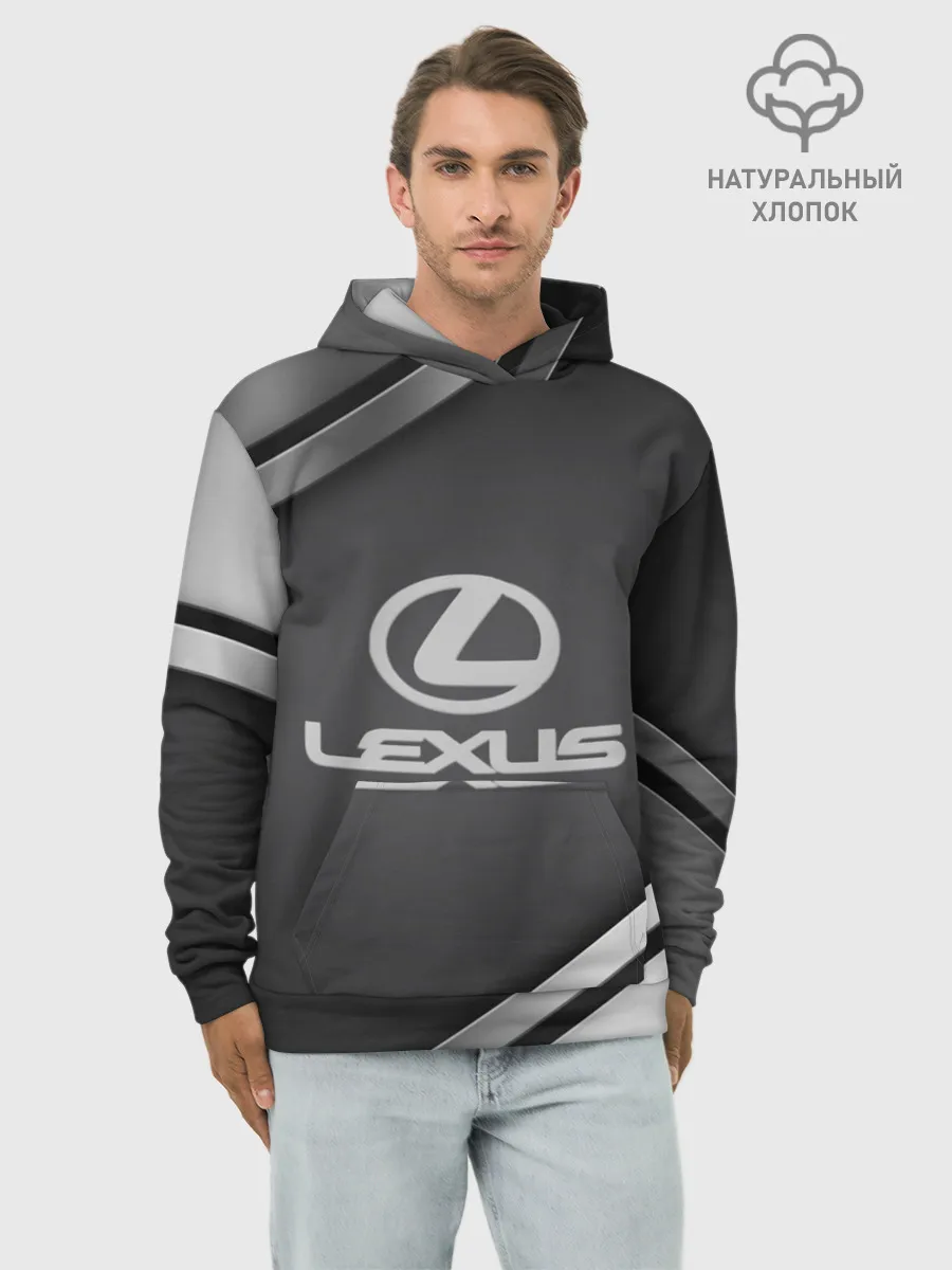 Худи мужской база хлопок / LEXUS SPORT