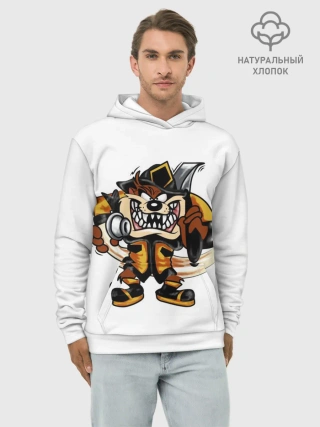 Худи мужской база хлопок / Пожарный демон
