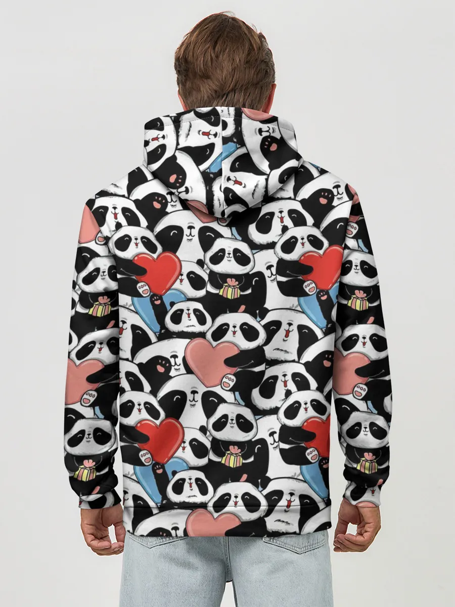 Худи мужской база хлопок / Funny Panda