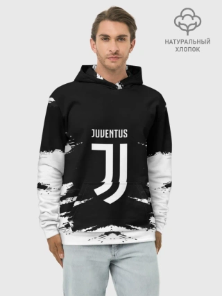 Худи мужской база хлопок / JUVENTUS