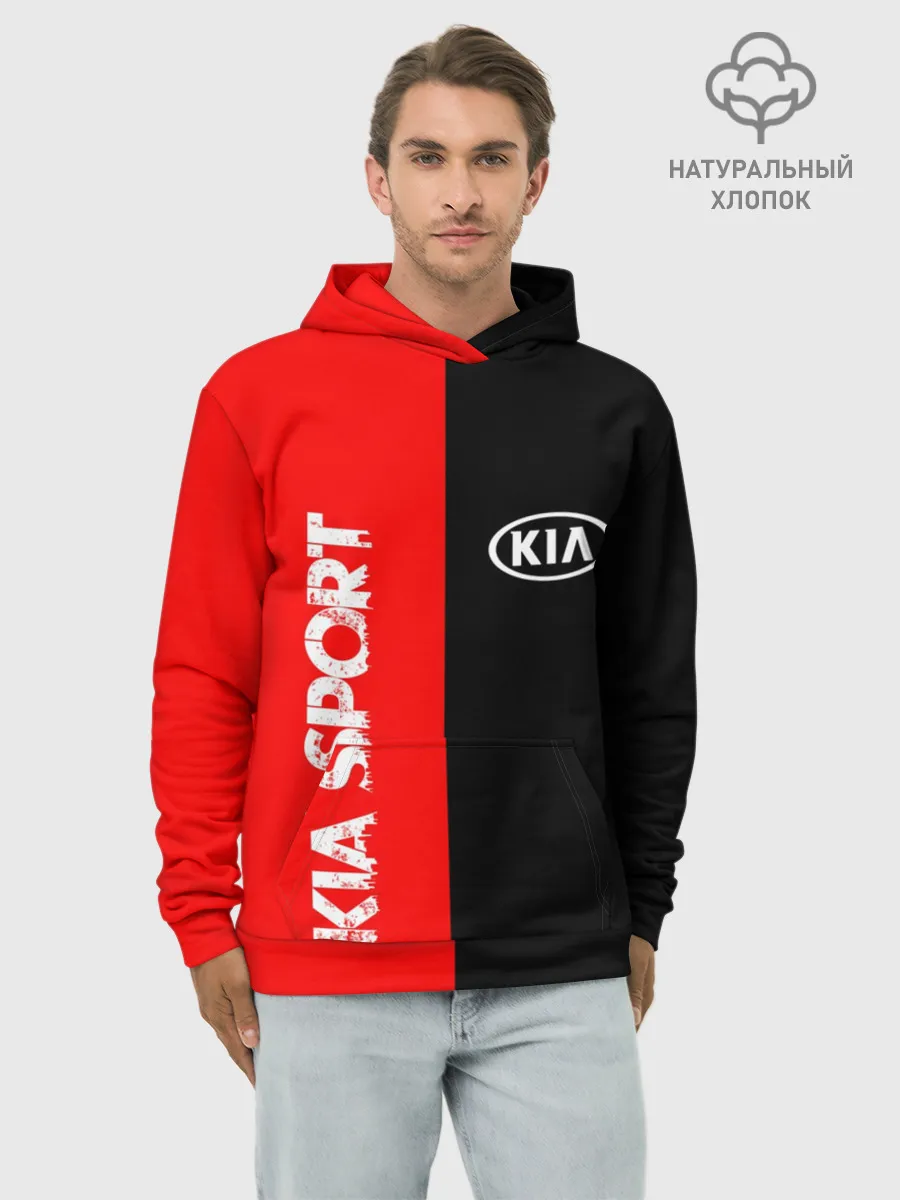 Худи мужской база хлопок / KIA SPORT