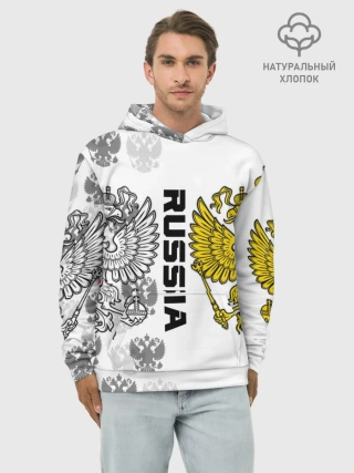 Худи мужской база хлопок / Russia