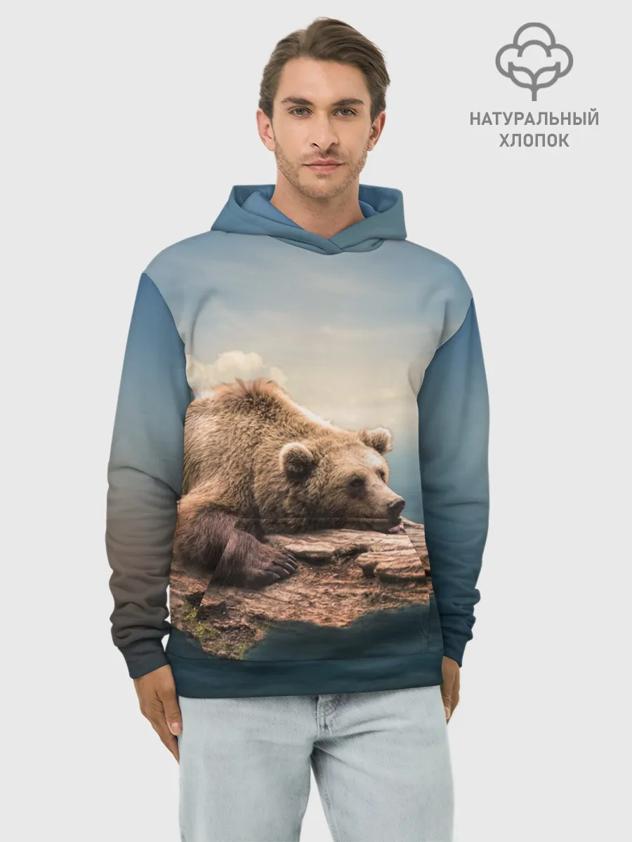 Худи мужской база хлопок / A bear