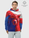 Худи мужской база хлопок / Российский медведь
