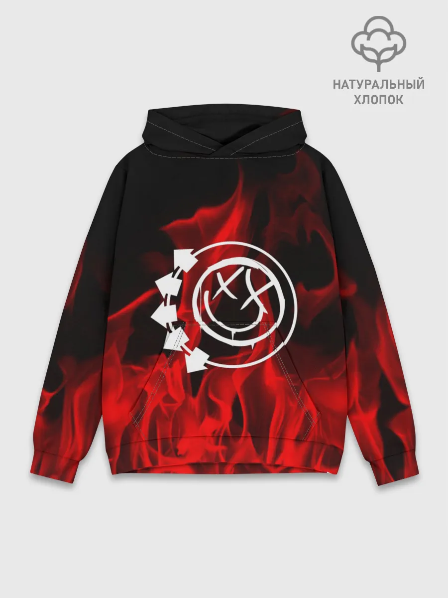 Худи мужской база хлопок / Blink 182