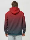 Худи мужской база хлопок / Алый