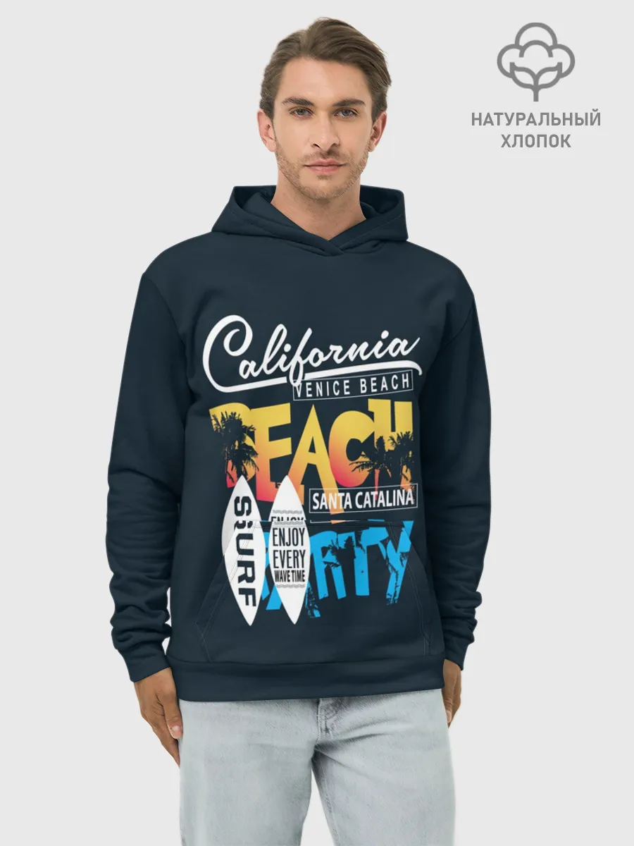 Худи мужской база хлопок / Калифорния