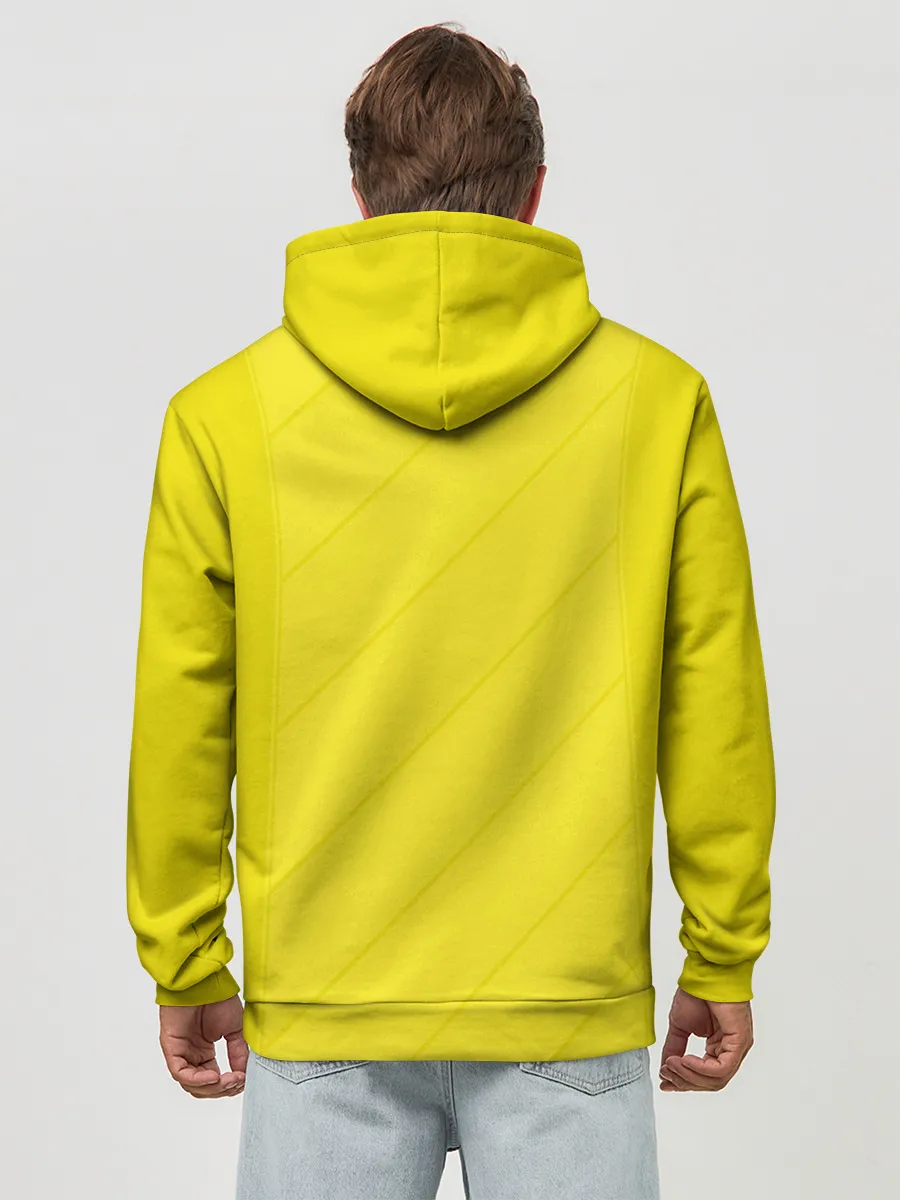 Худи мужской база хлопок / Швеция домашняя форма ЧМ 2018