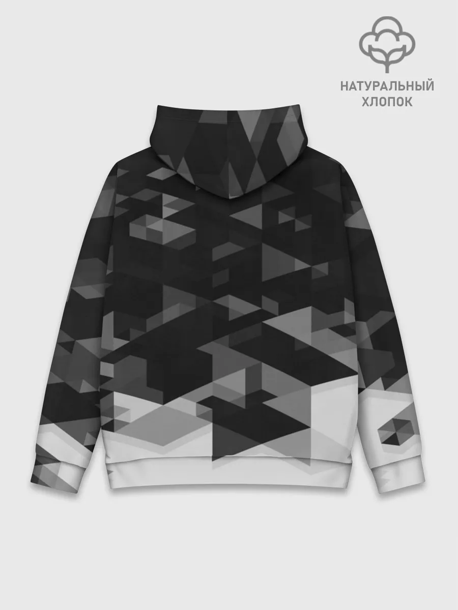 Худи мужской база хлопок / Barcelona Geometry Sport