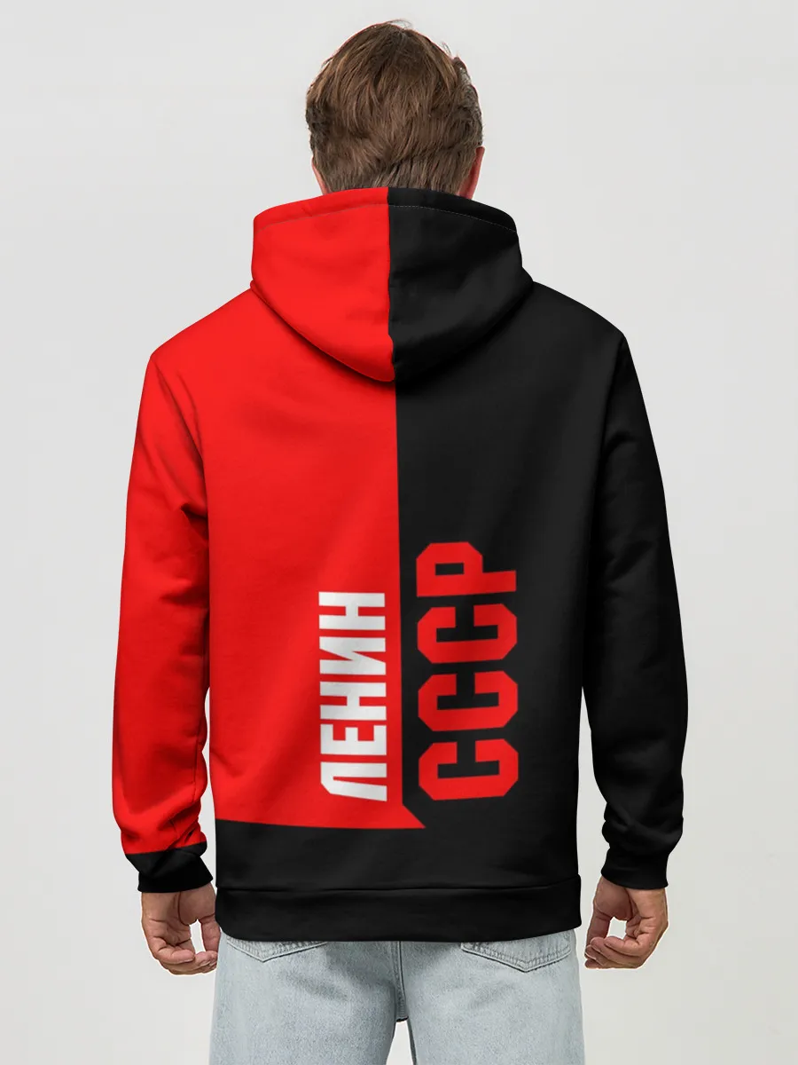 Худи мужской база хлопок / Ленин