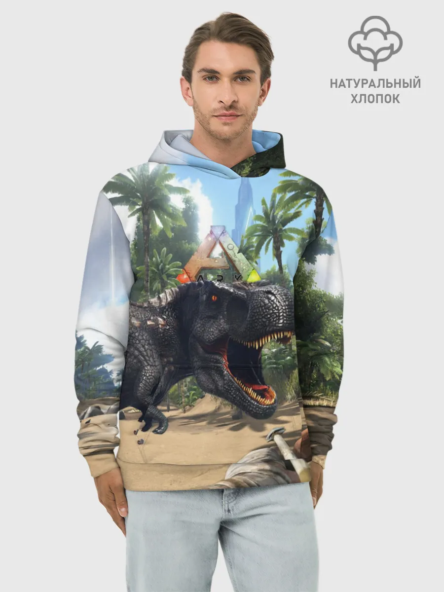 Худи мужской база хлопок / Ark Survival Evolved