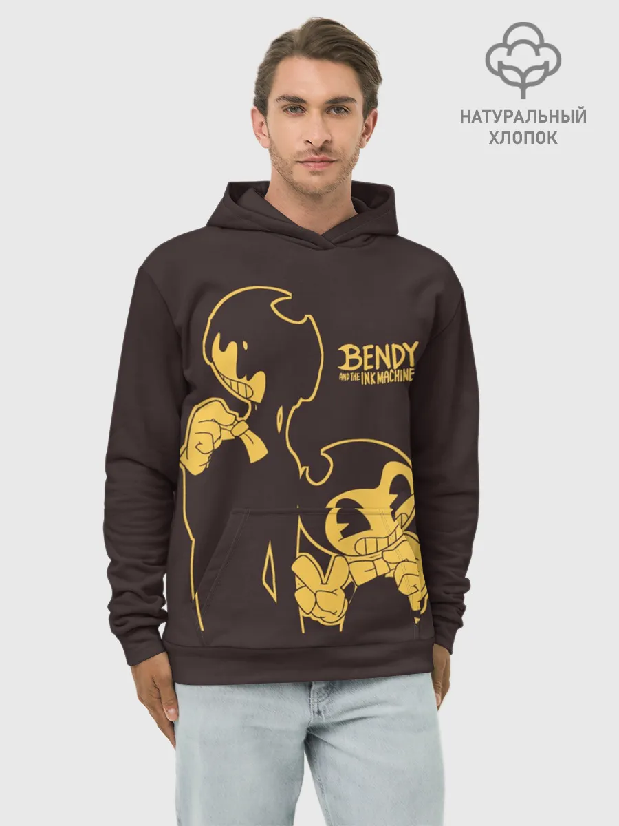 Худи мужской база хлопок / Bendy and the ink machine