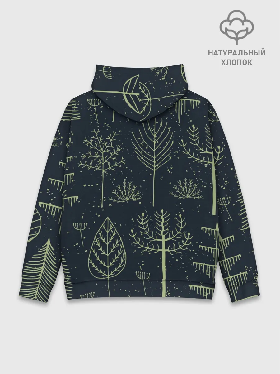 Худи мужской база хлопок / Загадочный лес