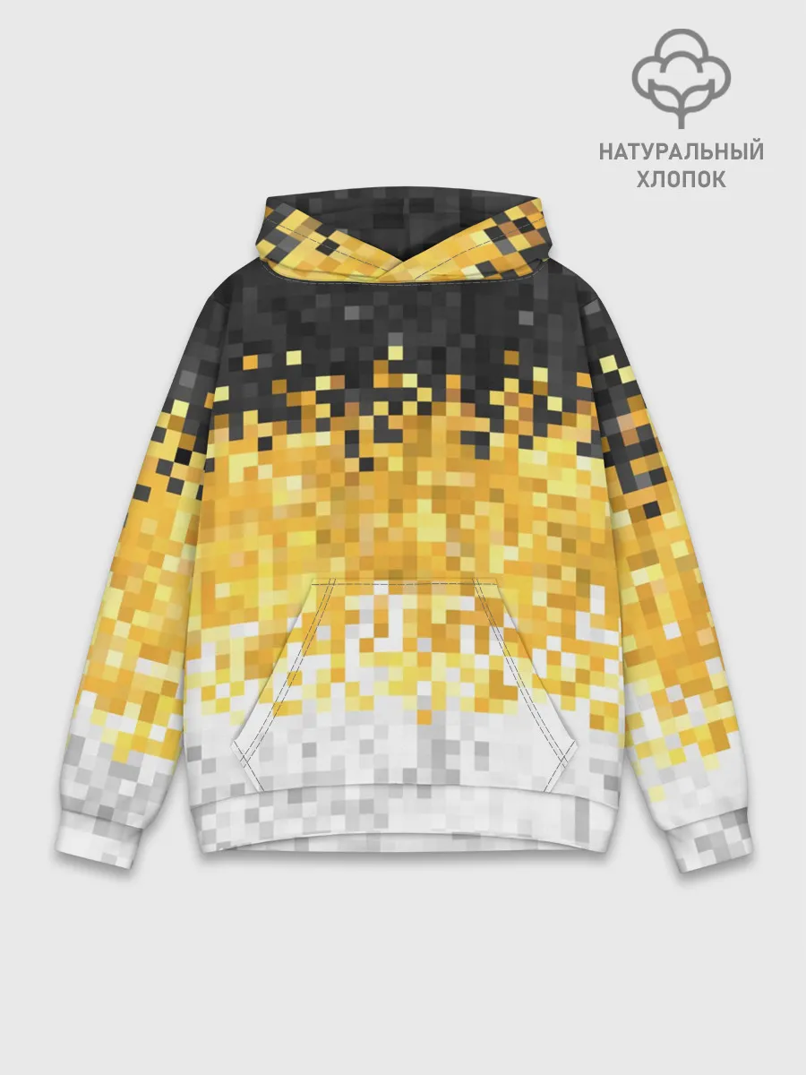 Худи мужской база хлопок / 1858 Имперский флаг пикселами