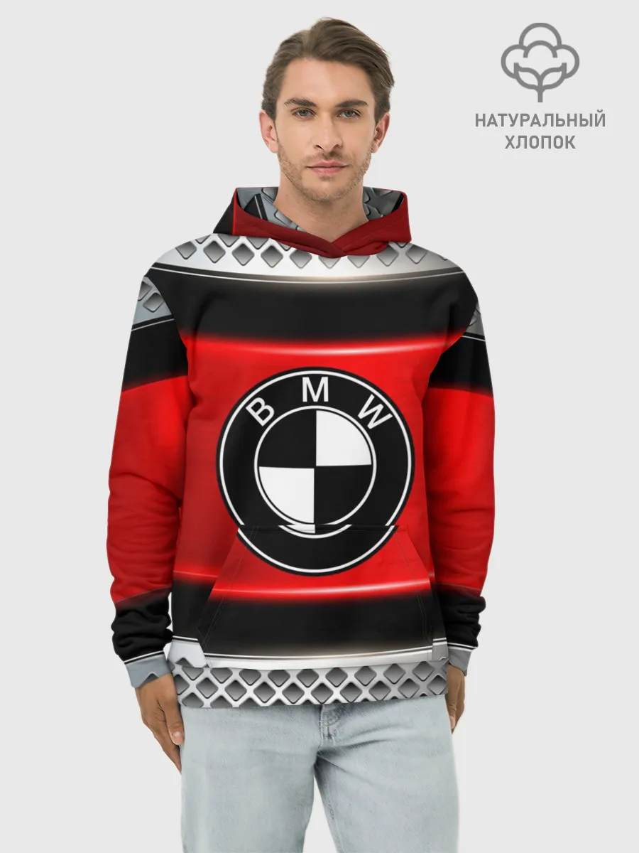 Худи мужской база хлопок / BMW
