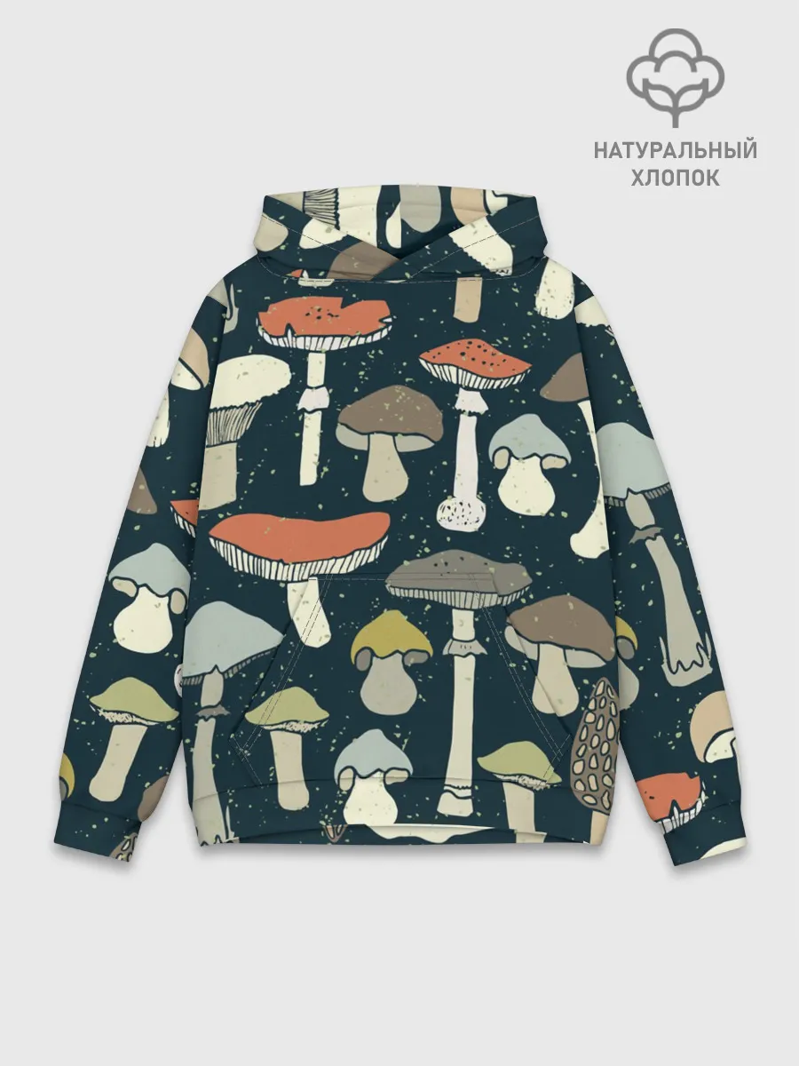 Худи мужской база хлопок / Загадочный лес