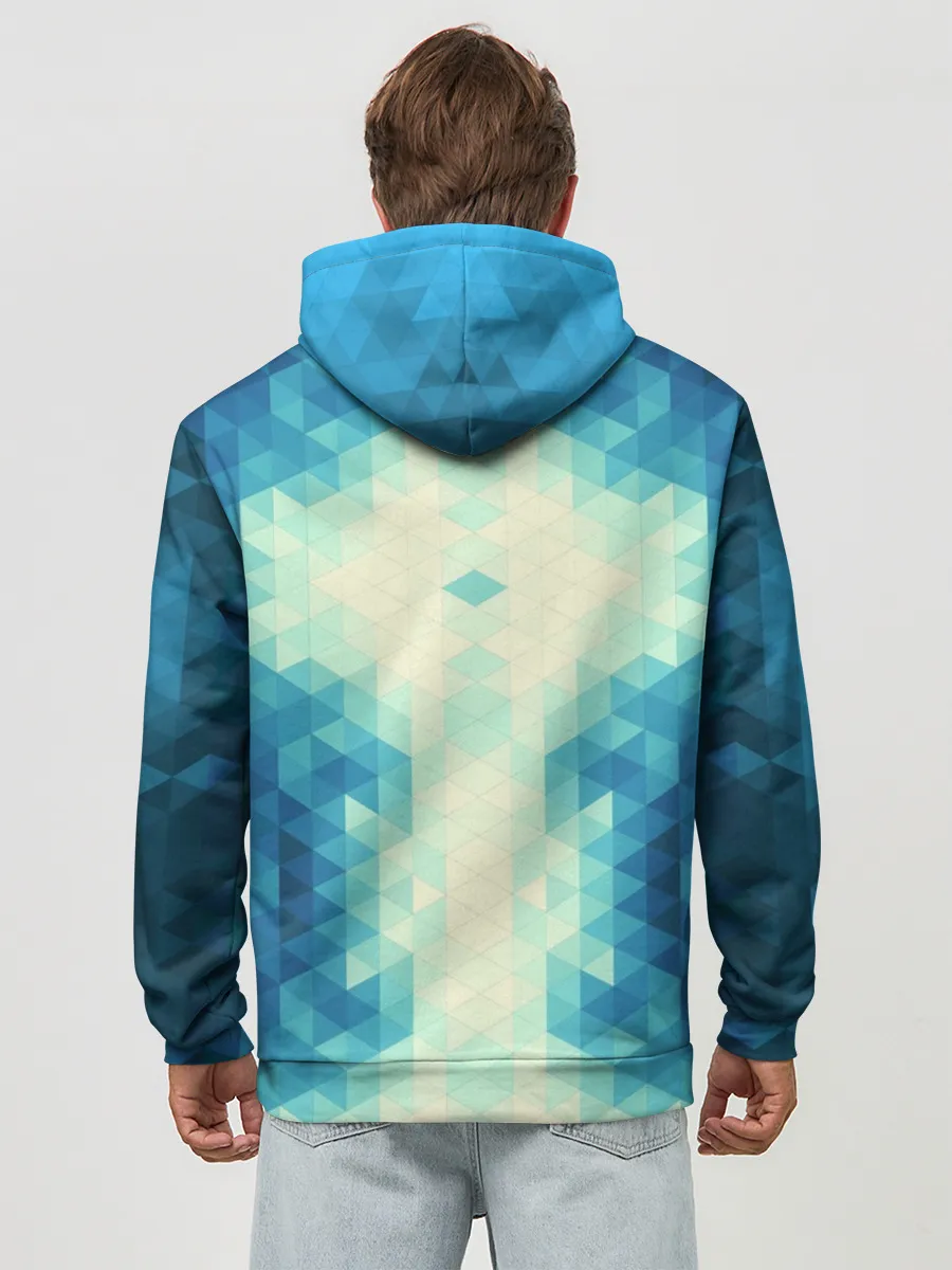 Худи мужской база хлопок / Акула