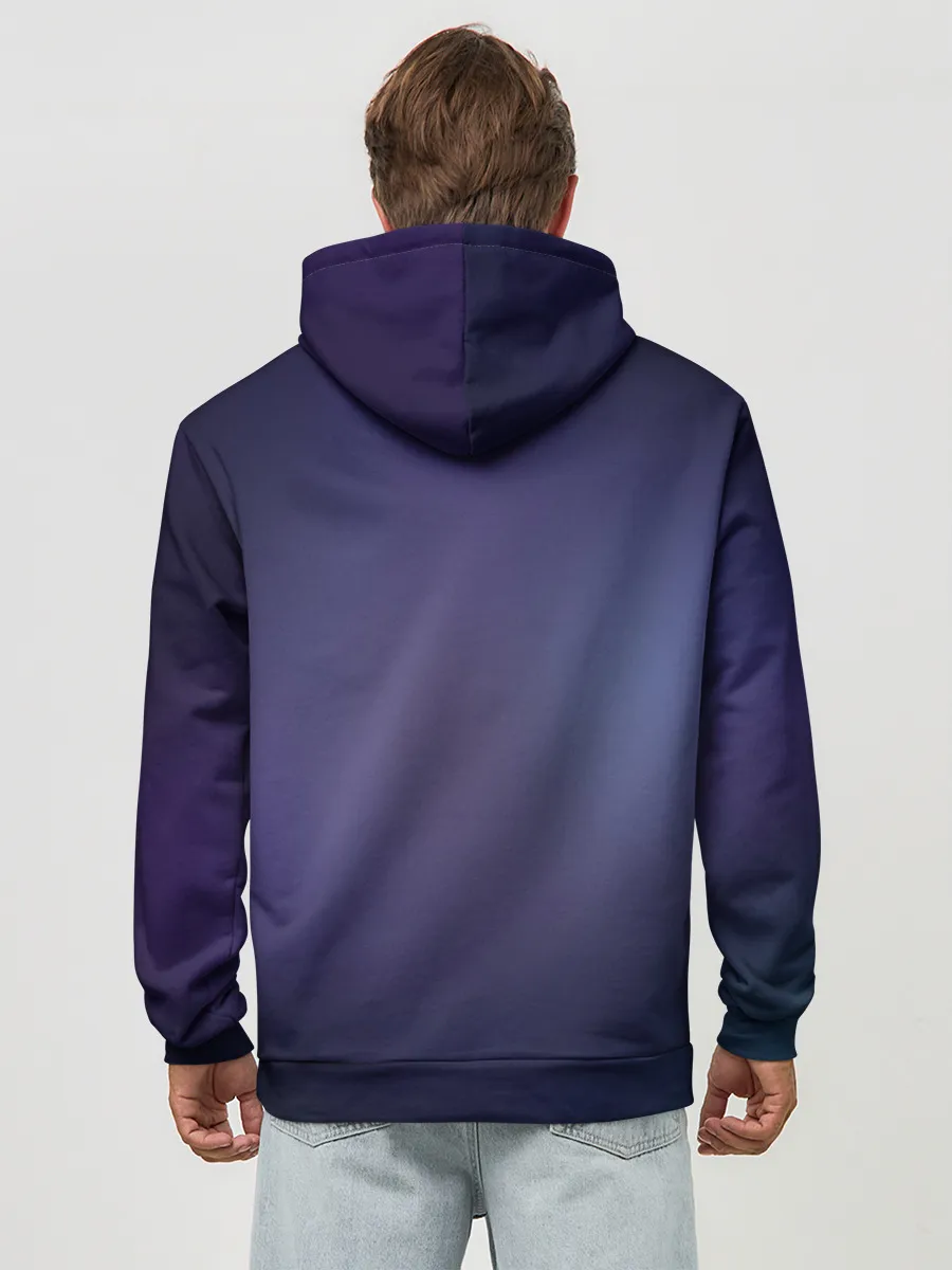 Худи мужской база хлопок / Ворон