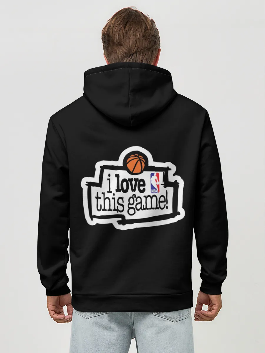 Худи мужской база хлопок / NBA. I love this game