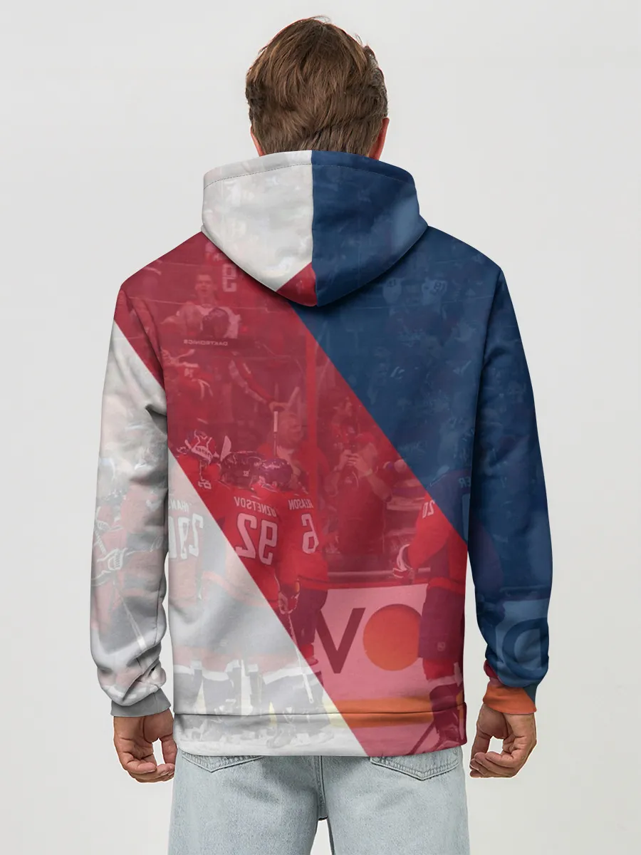 Худи мужской база хлопок / вашингтон кэпиталз