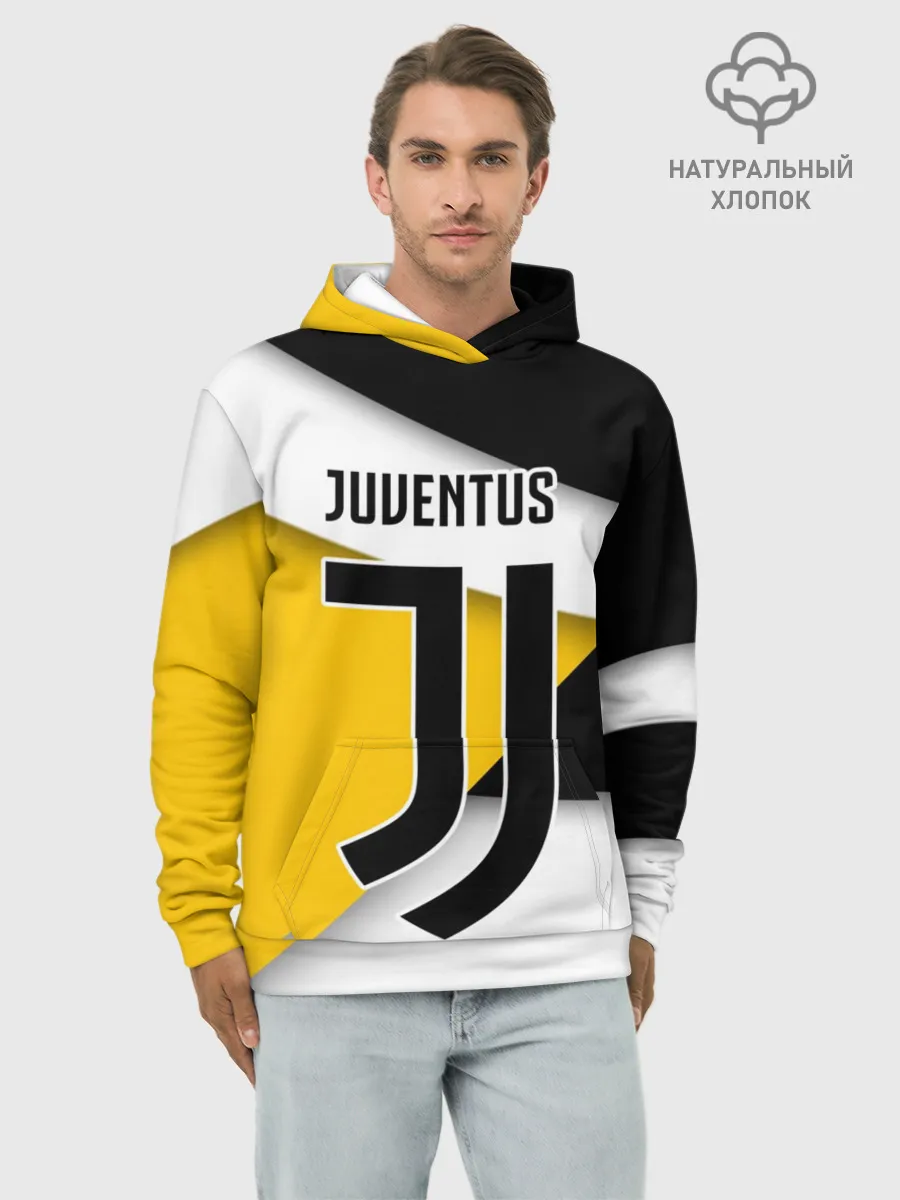 Худи мужской база хлопок / Ювентус формы