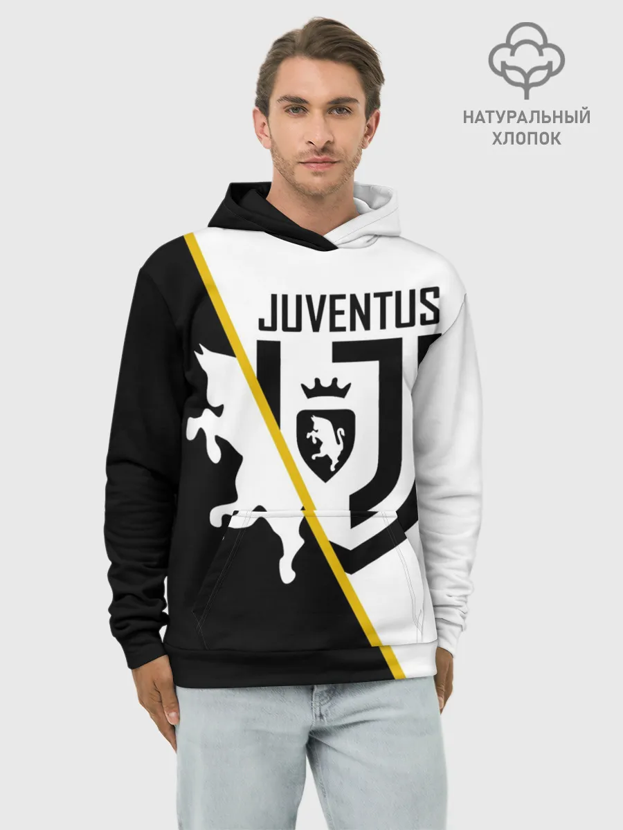 Худи мужской база хлопок / JUVENTUS.