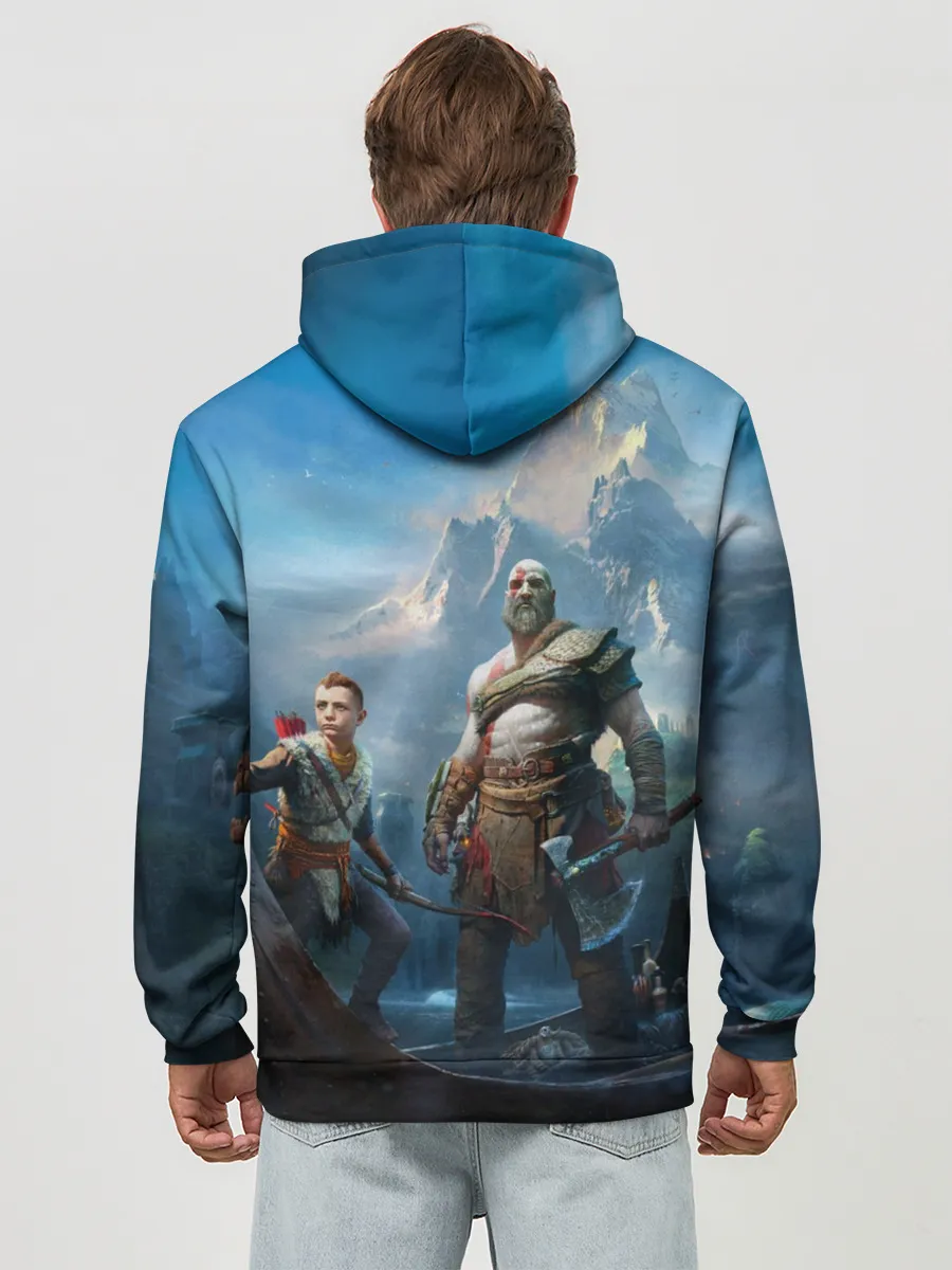 Худи мужской база хлопок / God of War