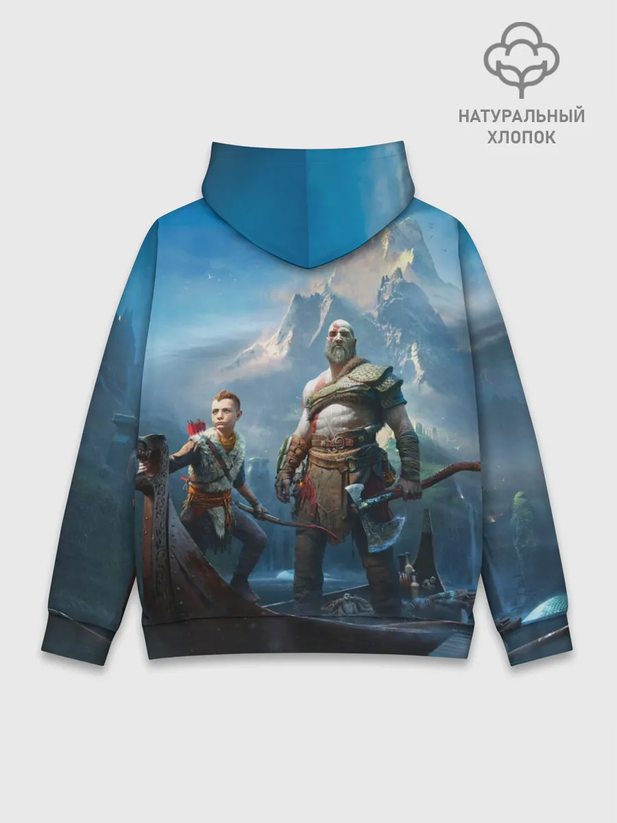 Худи мужской база хлопок / God of War