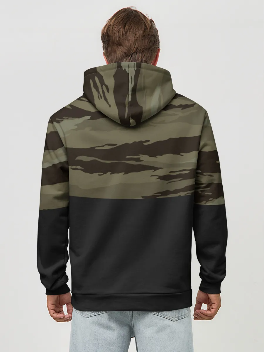 Худи мужской база хлопок / Камуфляж ВКС РФ