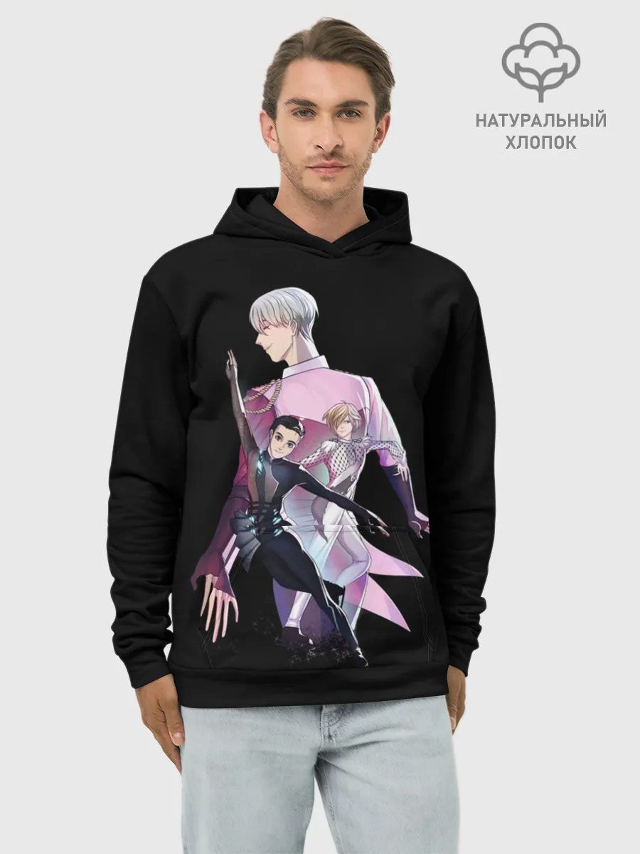 Худи мужской база хлопок / Yuri on Ice_2