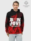 Худи мужской база хлопок / BON JOVI