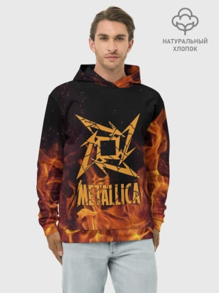 Худи мужской база хлопок / Metallica