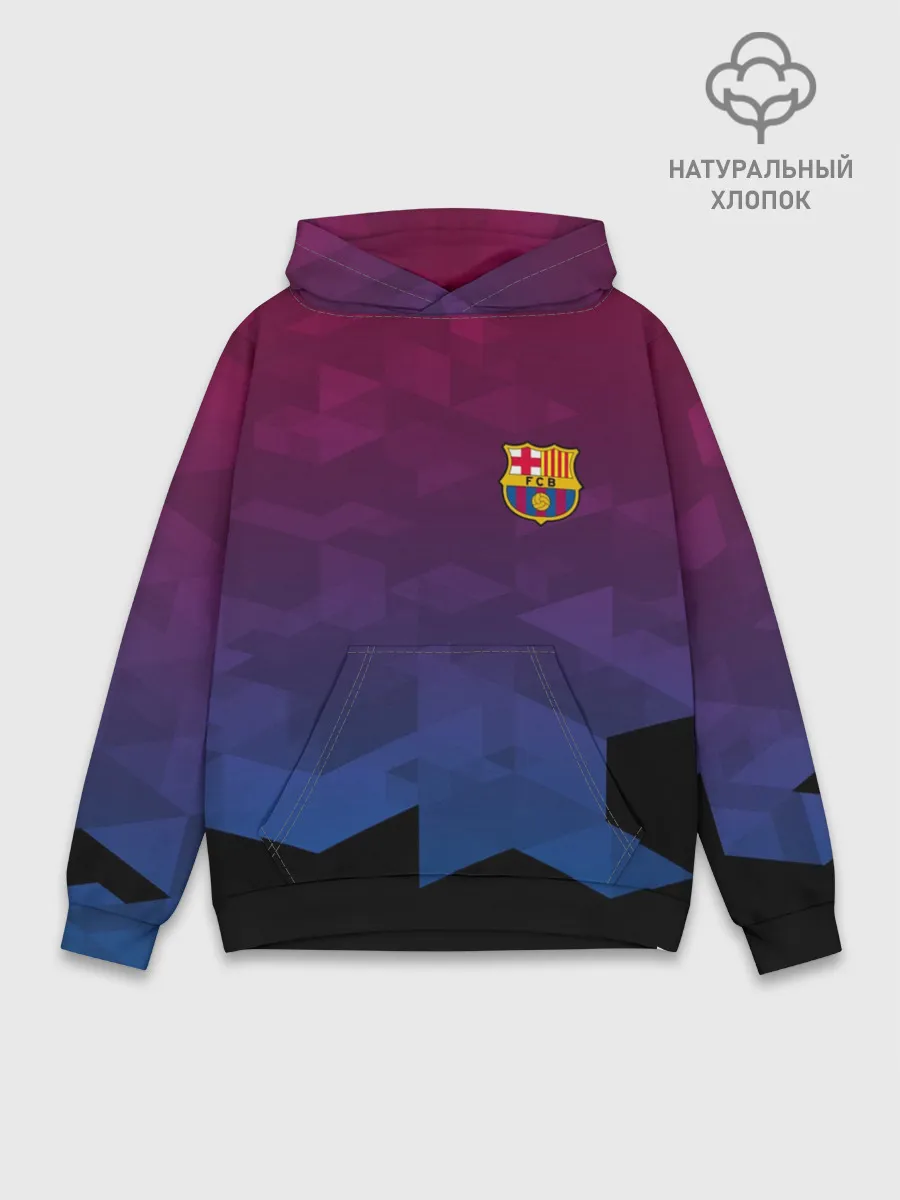 Худи мужской база хлопок / FC BARCA SPORT