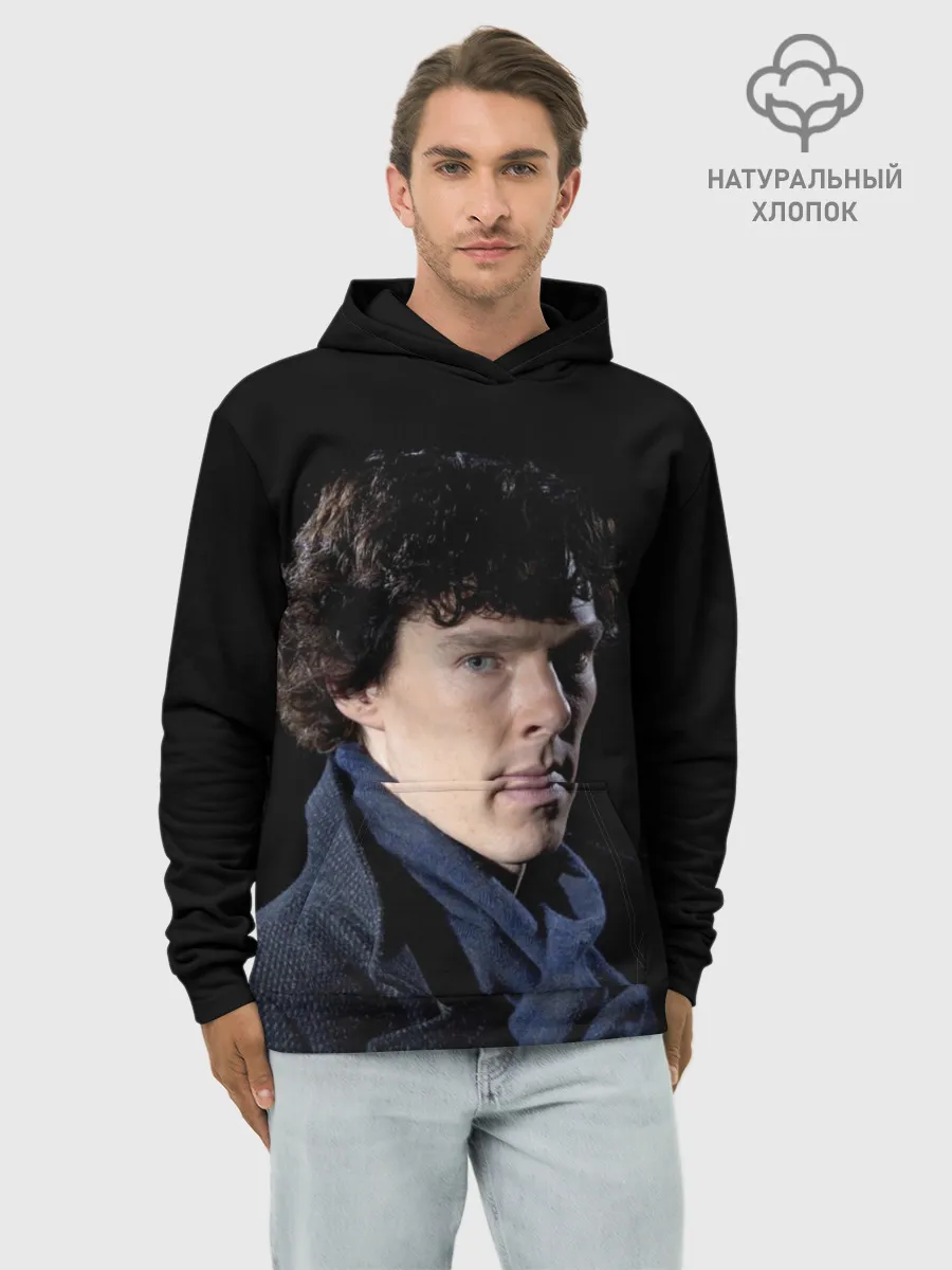 Худи мужской база хлопок / Sherlock