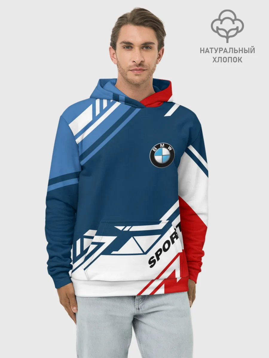 Худи мужской база хлопок / BMW SPORT