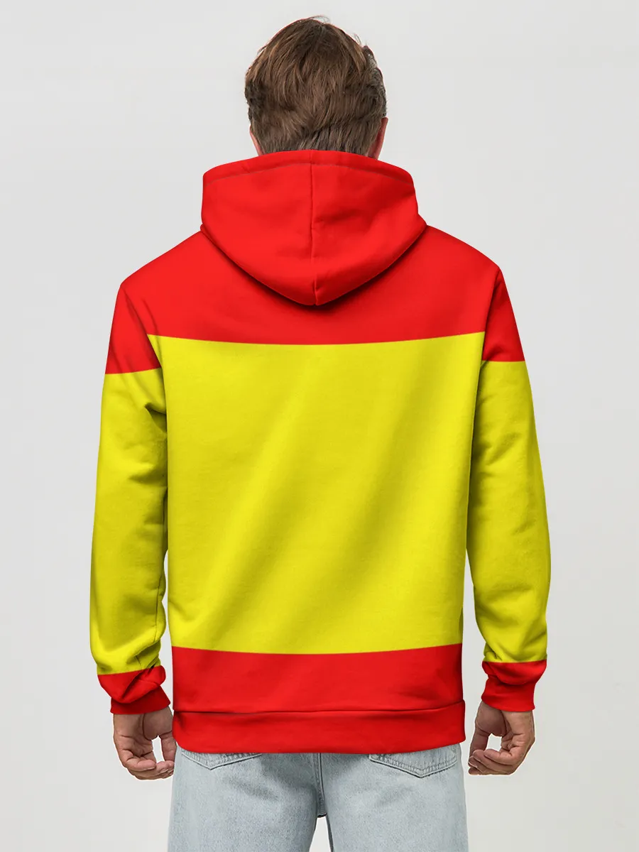 Худи мужской база хлопок / Сборная Испании флаг