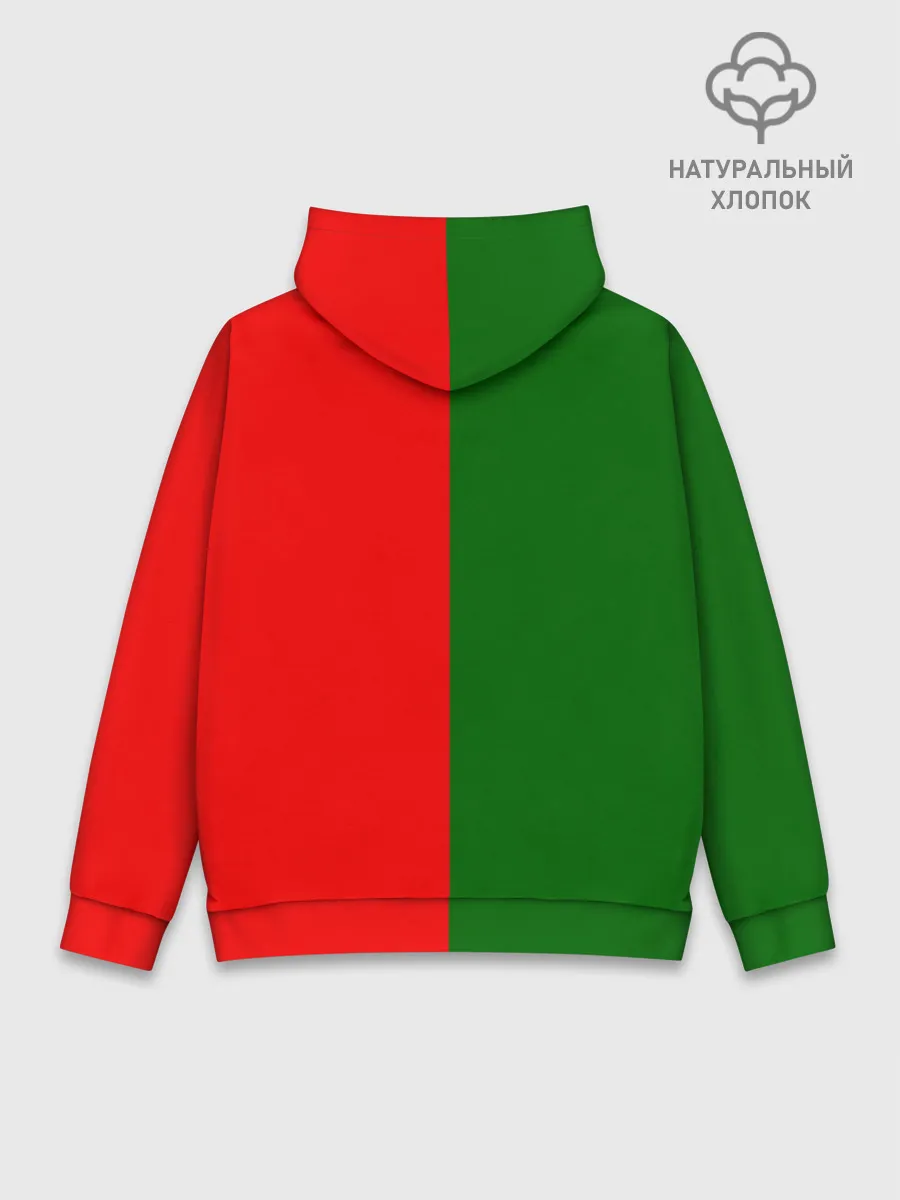 Худи мужской база хлопок / Сборная Португалии флаг