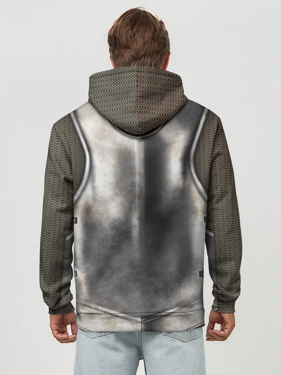 Худи мужской база хлопок / Доспех рыцаря