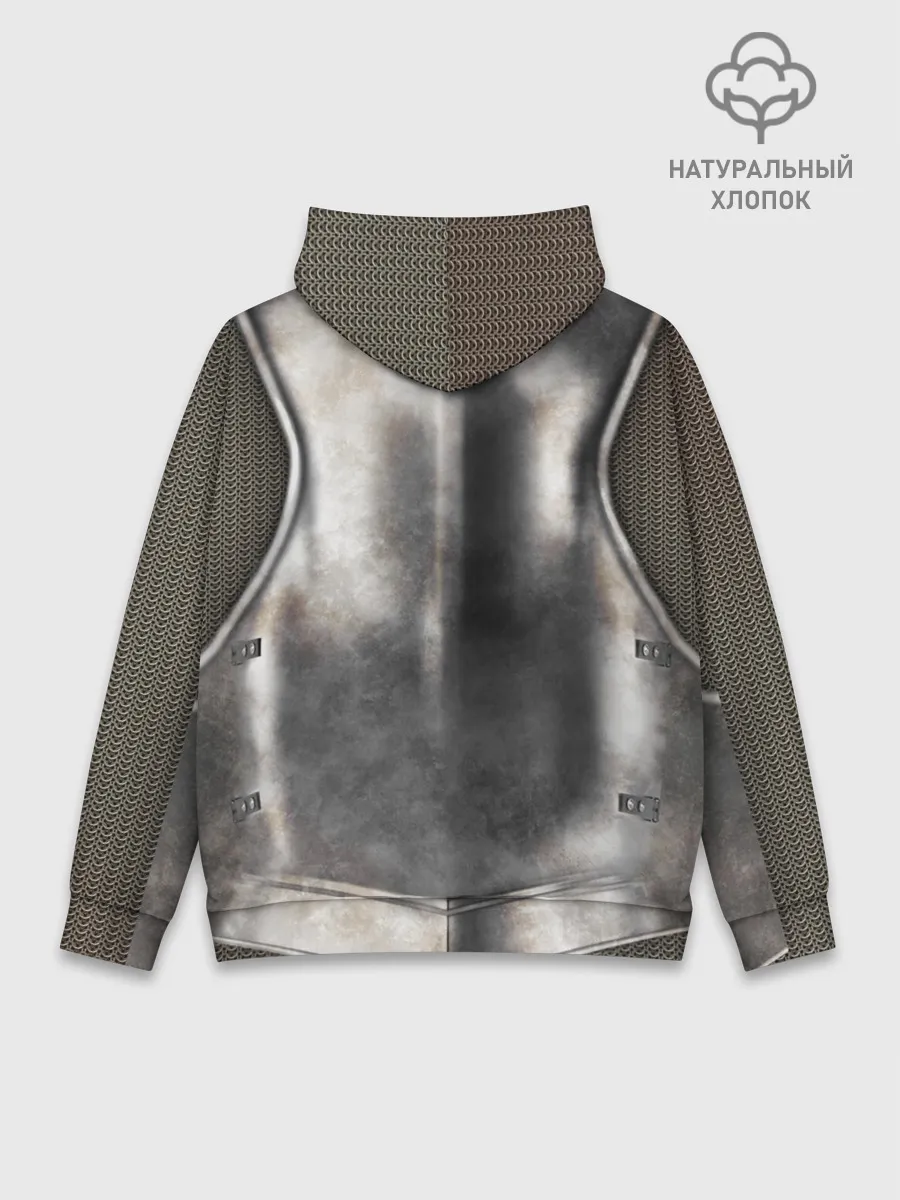 Худи мужской база хлопок / Доспех рыцаря